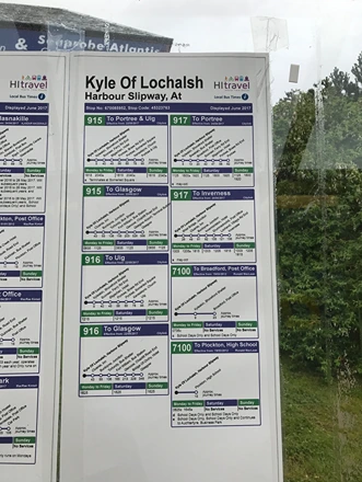 Kyle of Lochalsh bus stop